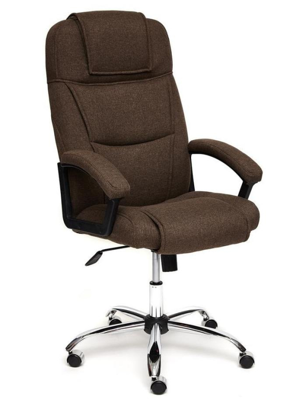 TETCHAIR BERGAMO (хром) - Ткань, коричневый, 3М7-147