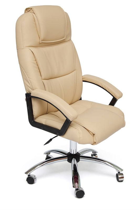 TETCHAIR BERGAMO (хром) - Кож/зам, бежевый, 36-34