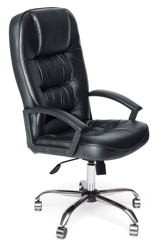 TETCHAIR СН9944 (хром) - Кож/зам, черный, 36-6