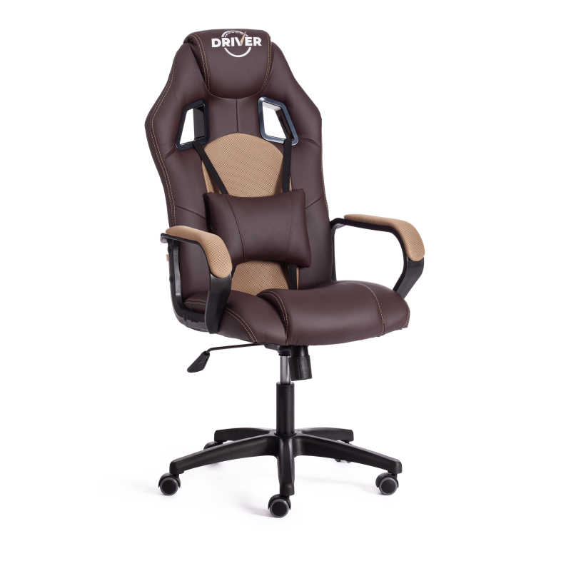 TETCHAIR DRIVER - Кож/зам/ткань, коричневый/бронза, 36-36/TW-21