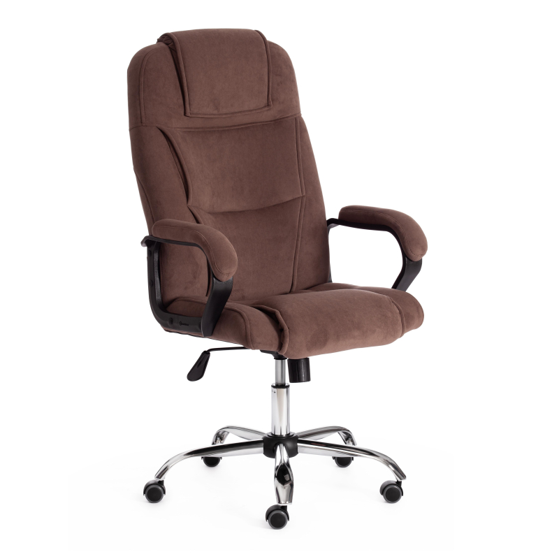 TETCHAIR BERGAMO (хром) - Флок , коричневый, 6