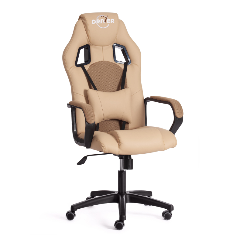 TETCHAIR DRIVER - Кож/зам/ткань, бежевый/бронза, 36-34/TW-21