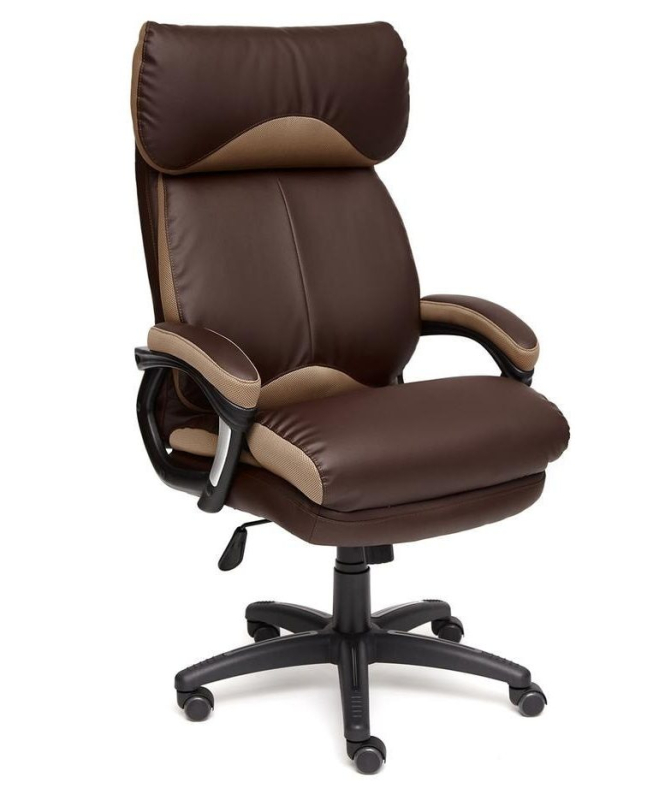 TETCHAIR DUKE - Кож/зам/ткань, коричневый/бронза, 36-36/21